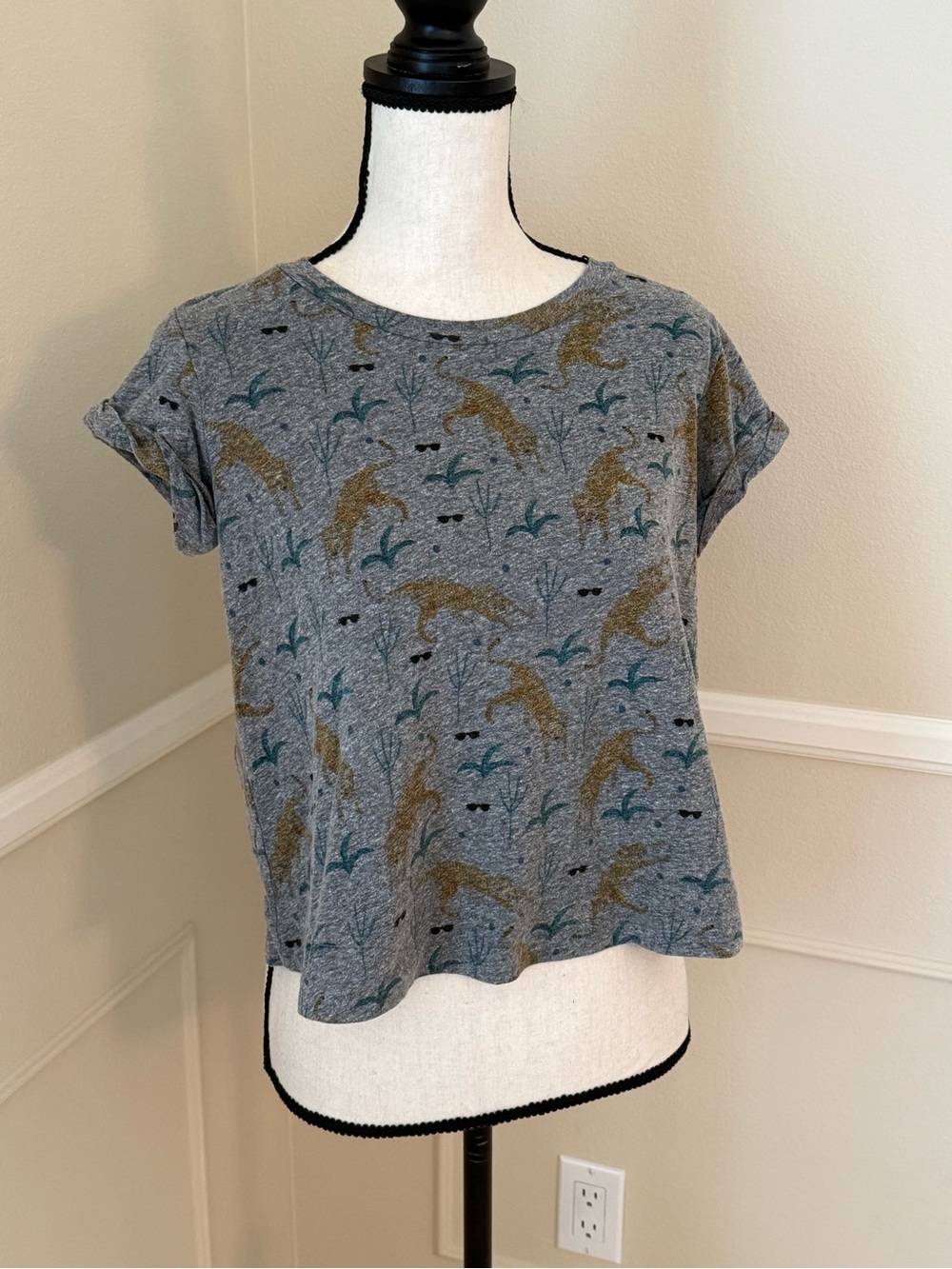 Jungle themed short sleeve t-shirt
